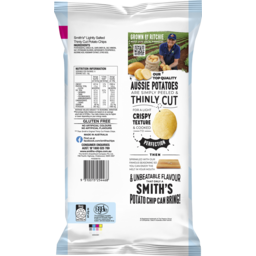 Photo of Smith's Thinly Cut Lightly Salted 40% Less Sodium Potato Chips Multipack (6 Pack)