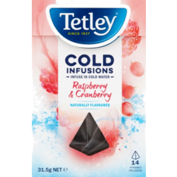 Photo of Tetley Cold Infusion Raspberry & Cranberry 14pk