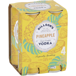 Photo of Billson's Pineapple Vodka Can 4pk