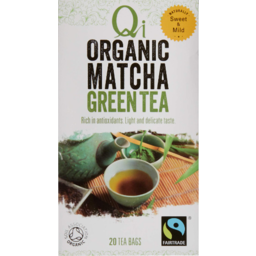 Photo of Qi Organic Matcha Green Tea Bags 20 Pack 40g