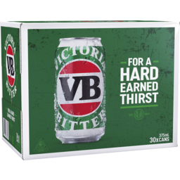 Photo of Victoria Bitter VB Can 375ml 30 Pack
