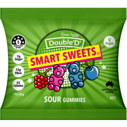 Photo of Double D Smart Sweets Sour Gummies 50gm