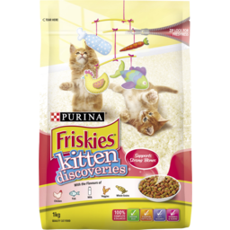 Photo of Purina Friskies Kitten Kitten Discoveries Dry Kitten Food 1kg