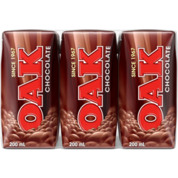 Photo of Oak Chocolate Long Life Milk 6x200ml