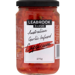 Photo of Leabrook Farms Australian Garlic Infused Capsicum 275g