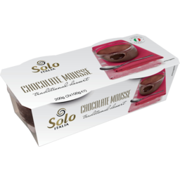 Photo of Solo Italia Premium Dessert Chocolate Mousse With A Chocolate Sauce 2 Pack
