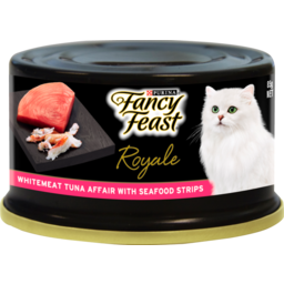 Photo of Fancy Feast Adult Royale Whitemeat Tuna Affair With Seafood Strips Wet Cat Food 85g