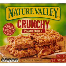 Photo of Nature Valley Crunchy Peanut Butter Muesli Bars 6 Twin Bars 252g