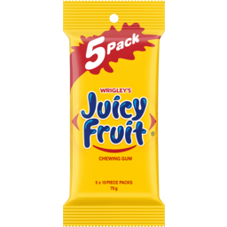 Photo of Juicy Fruit Chewing Gum Multipack 5 X 10 Piece