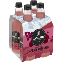 Photo of Cascade Raspberry Mint & Ginger Multipack Bottles 4x300ml
