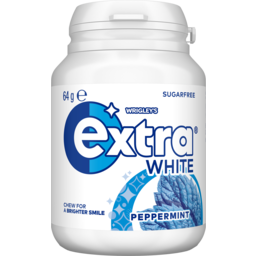 Photo of Extra White Peppermint Sugar Free Chewing Gum Bottle 64g