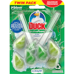 Photo of Duck Active Foam Toilet Flush Pine Forest 2 Pack