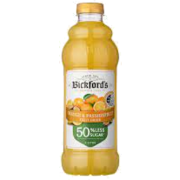 Photo of Bickfords Juice 50% Low Sugar Orange & Passionfruit 1l