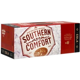 Photo of Southern Comfort & Cola Cans 10pk 375ml