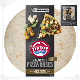 Photo of Tip Top® 2 Gourmet Pizza Bases Wholemeal