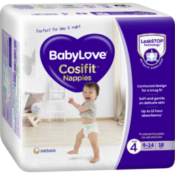 Photo of Babylove Cosifit Nappies Toddler 9-14kg 18pk