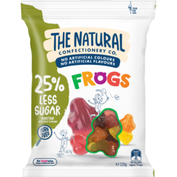 Photo of The Natural Confectionery Company Frogs 25% Less Sugar