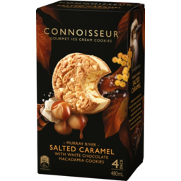 Photo of Connoisseur Ice Cream Cookies Salted Caramel 4 Pack 480ml