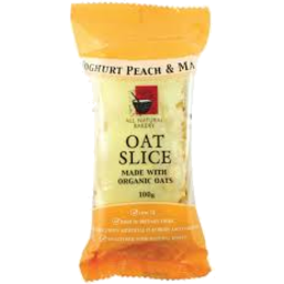Photo of All Natural Bakery Organic Oat Slice Peach & Mango 100g