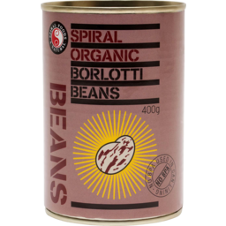 Photo of Spiral Organic Beans Borlotti
