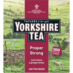 Photo of Taylors Of Harrogate Yorkshire Proper Strong Tea Bags 100 Pack 260g