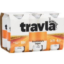 Photo of Travla Ultra Low Carb Lager Cans