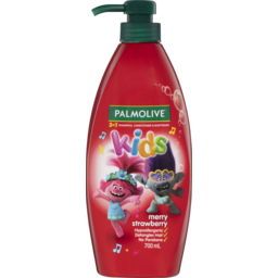 Photo of Palmolive Kids 3 In 1 Hypoallergenic Hair Shampoo, Conditioner & Body Wash Trolls Merry Strawberry 700ml