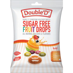 Photo of Double D Sweets Sugar Free Fruit Drops 70g