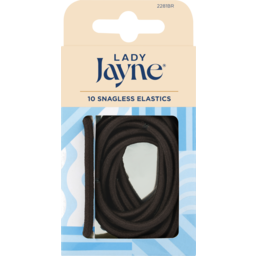 Photo of Lady Jayne Brown Snagless Thick Elastics - Pk10