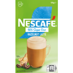 Photo of Nescafe 98% Sugar Free Hazelnut Latte Coffee Sachets