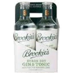 Photo of Brookie's Byron Dry Gin & Tonic Bottle