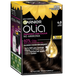 Photo of Garnier Olia 4.0 Dark Brown Permanent Hair Colour No Ammonia, 60% Oils