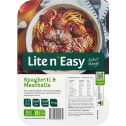 Photo of Lite N Easy Spaghetti & Meatballs 415g