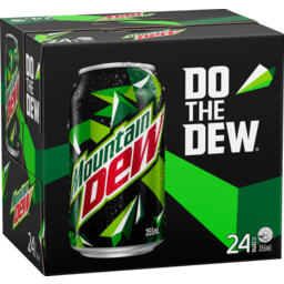 Photo of Mountain Dew Carbonated Soft Drink 355ml Cans 24 Pack