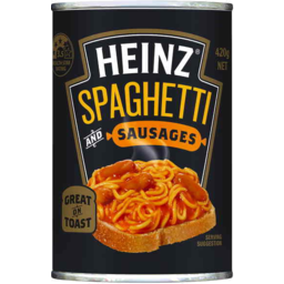 Photo of Heinz Spaghetti & Sausages 420g