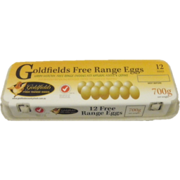 Photo of Goldfields Eggs Free Range Dozen 700g