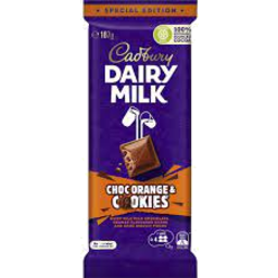 Photo of Cadbury Dairy Milk Choc Ornge & Cookies 167g 