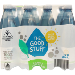 Photo of The Good Stuff Light Sparkling Spring Water 12x500ml