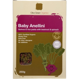 Photo of OVLIE GREEN ORGANICS Baby Anellini Quinoa & Rice Pasta