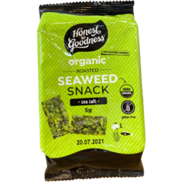 Photo of Honest To Goodness Seaweed Snack Roasted Organic 5g