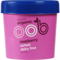 Photo of Oob Organic Dairy Free Sorbet Raspberry 470ml