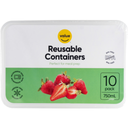 Photo of Value Reusable Container Rectangular