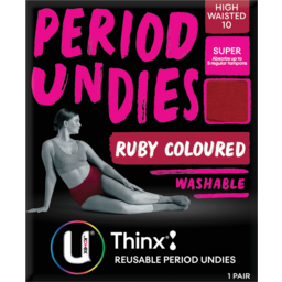 Photo of U By Kotex Reusable Undies Size 10 Super Washable High Waisted Single Pack