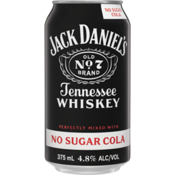 Photo of Jack Daniel's Whiskey & No Sugar Cola 375ml