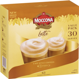 Photo of Moccona Coffee Sachet Latte 30s