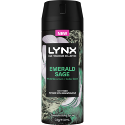 Photo of Lynx Fine Fragrance Collection Deodorant Body Spray 72hr Fresh Emerald Sage