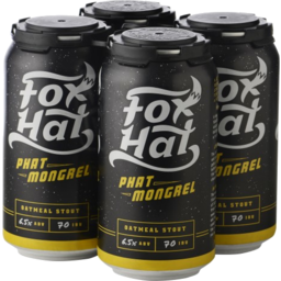 Photo of Fox Hat Phat Mongrel Stout Cans