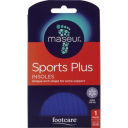 Photo of Footcare Maseur Sports Plus Insoles Single Pair