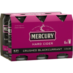 Photo of Mercury Hard Cider Crushed Blackcurrant 8.2% 6 X 375ml 6.0x375ml