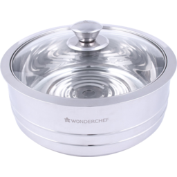 Photo of Wonderchef Austin Mini Stainless Steel Serving Casserole with Lid /17cm Silver